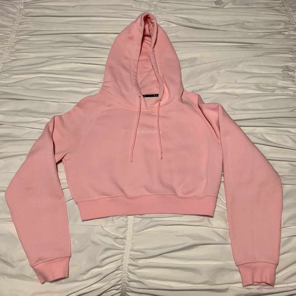 Cropped Hoodie - Powder Pink - Small